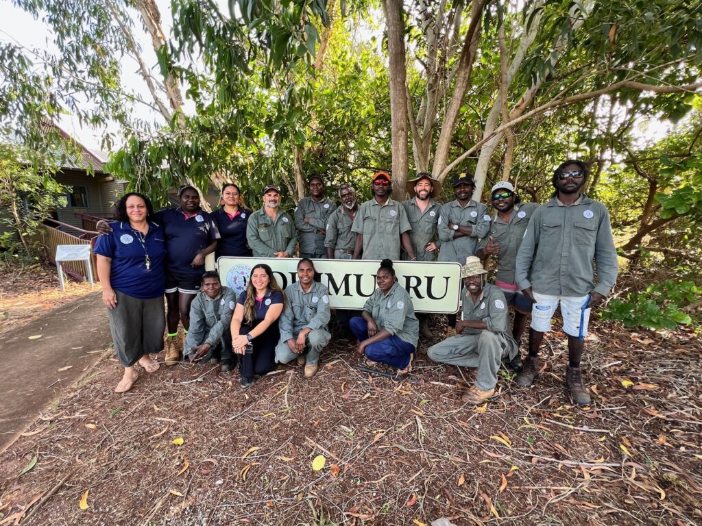 Dhimurru Aboriginal Rangers in a group photo