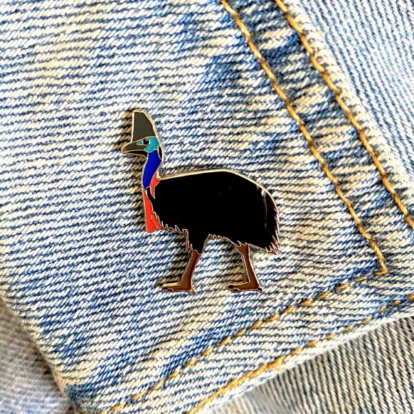 Southern Cassowary Bird Pin - Image 2