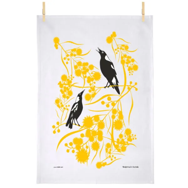 Australian Magpie Tea Towel