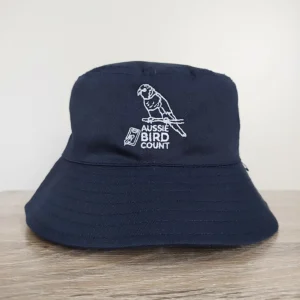 Aussie Bird Count Navy Bucket Hat (XL Only)