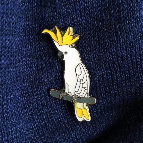 Sulphur-crested Cockatoo Bird Pin - Image 2