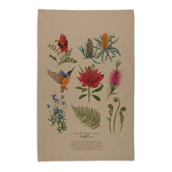 Azure Kingfisher Tea Towel