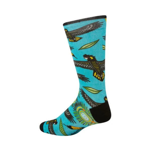 Yellow-tailed Black-Cockatoo Bird Socks - Image 2