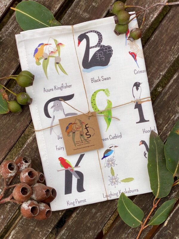 Words of a Feather Tea Towel - Image 2