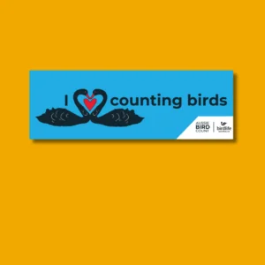 I Love Counting Birds Sticker