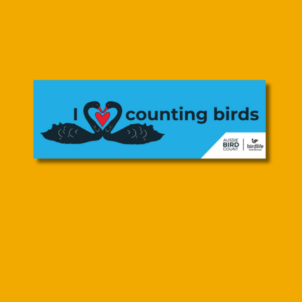 I Love Counting Birds Sticker