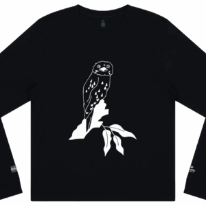 Tawny Frogmouth Longsleeve T-Shirt by Angharad Neal-Williams