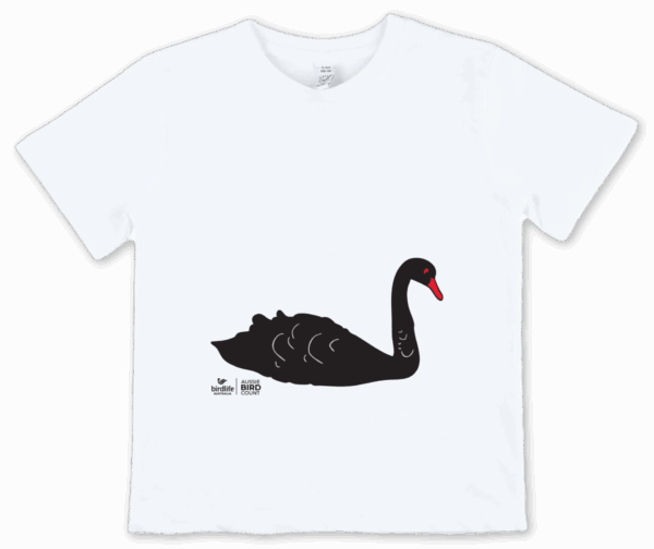 Black Swan Kids T-Shirt by Angharad Neal-Williams