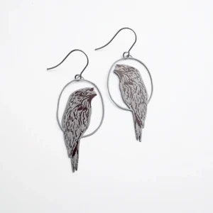 Midi Tawny Frogmouth earrings