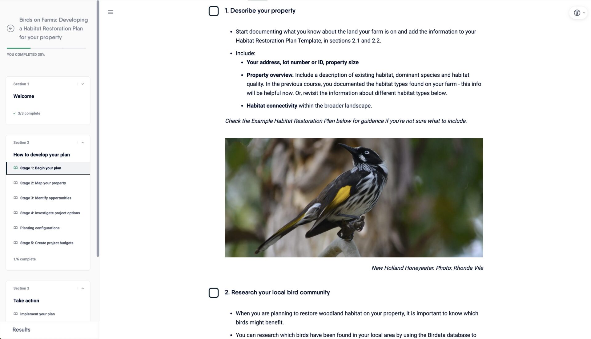 Birds on Farms Course 2: Developing a habitat restoration plan for your property - Image 6