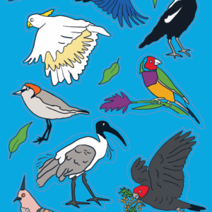 Aussie Bird Count sticker sheet